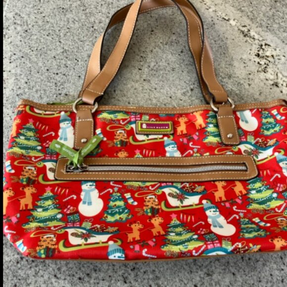 🎄Lily Bloom brand Christmas Pattern Bag - Picture 1 of 6